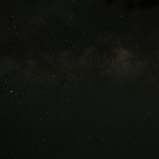 Milky Way Arches Over Lassen Volcanic Night Sky