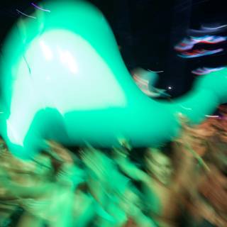 Illuminated Whale at a Night Club