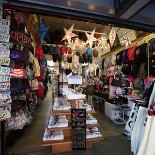 Colorful Tourist Souvenir Shop Interior with License Plates