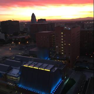 Sunset over UNLV Campus