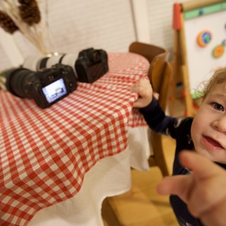 Young Child's Joyful Christmas Morning Moment