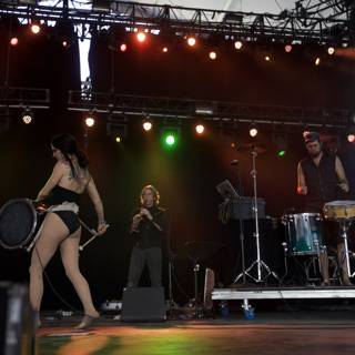 Bikini-Clad Drummer Rocks Coachella Stage