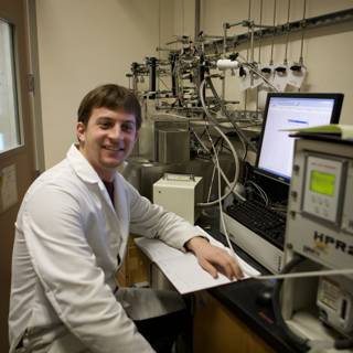 Nanotech Scientist in a Lab Coat