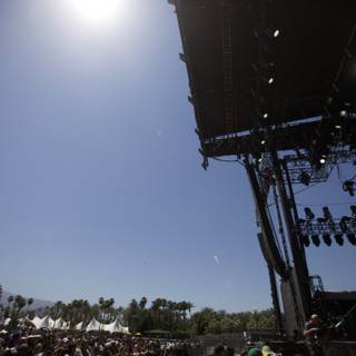 Sun-kissed Crowd at Coachella Concert