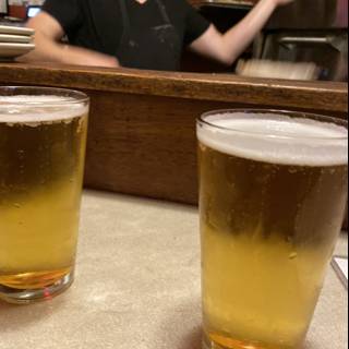Two Beers at a San Francisco Pub