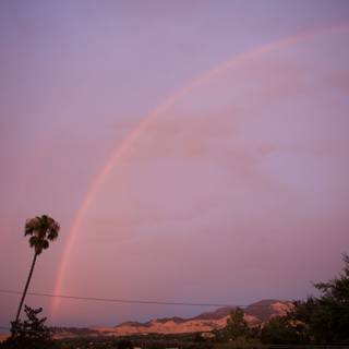 Evening Rainbow over Our New Home