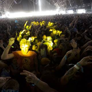 Yellow Lights and Concert Crowds