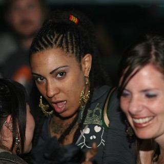 Friends Sharing a Moment at Nightclub Party