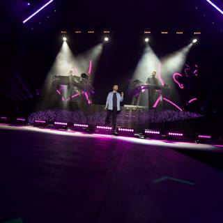 Sam Smith Rocks the Stage under the Purple Lights