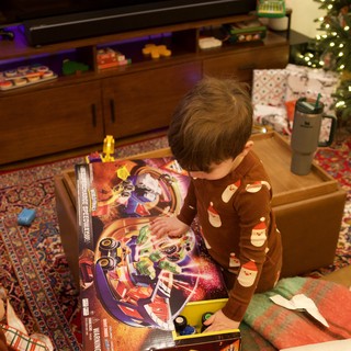 Christmas Morning Joy: Children Opening Presents