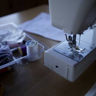 Sewing Machine at Wickstrom Wedding