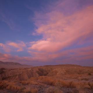 Moonrise in the Desert Plateau