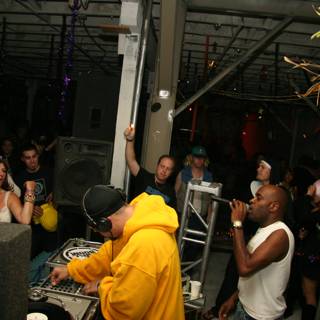 Party DJ in Yellow Hoodie