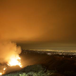Flames Dance in the Night Sky during 2009 Station Fire
