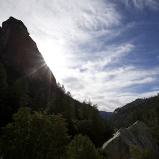 Radiant Sunlight Over Yosemite Peaks