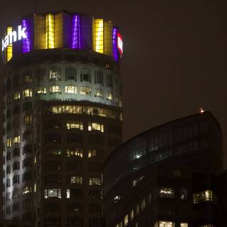 Metropolis Tower Lighting Up the City Sky
