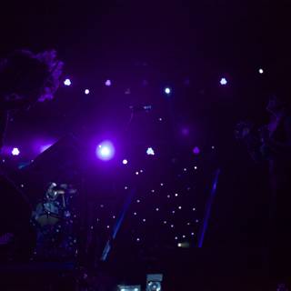 Purple Spotlight on Concert Performance