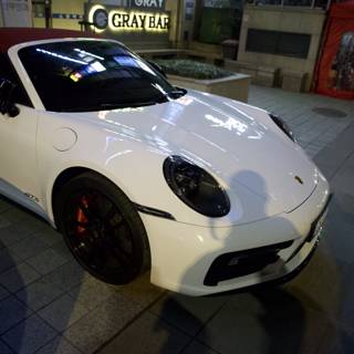 White Elegance: Porsche Sports Car