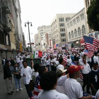 Patriotic Parade Through the City