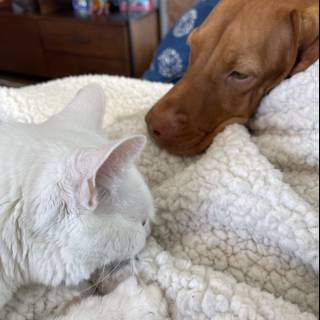 Furry Companions Enjoy an Afternoon Nap Together