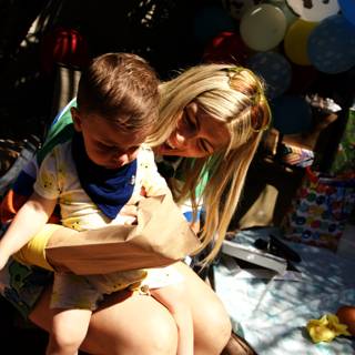 A Mother's Love at Wesley's First Birthday Party