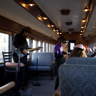 Live Music Performance on Vintage Railway Car