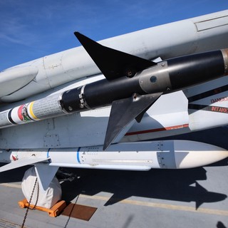 Close-up of Military Aircraft Missile Systems
