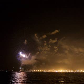 Spectacular Firework Display over Water