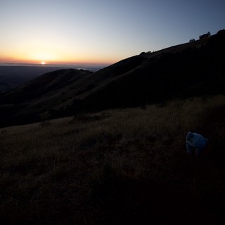 Golden Sunset Descends Over Mount Diablo Hills