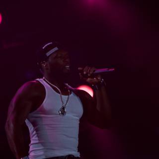 50 Cent Rocks Coachella in Tank Top