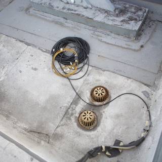 Electrical Wires and Light Bulb on the Roof