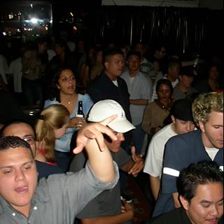 Nightclub Crowd Wearing Hats