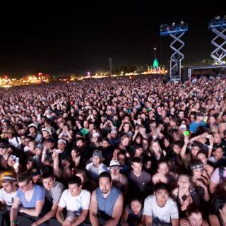 Coachella 2009: Nighttime Concert Crowd