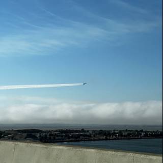 Jet Flying Over the Bay