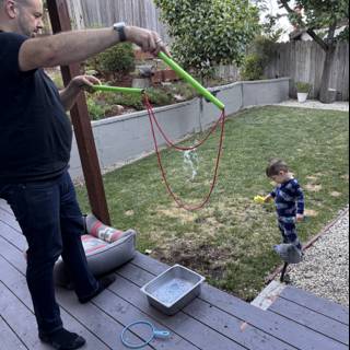 Summer Evening Fun in the Backyard