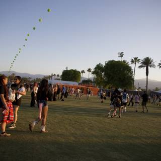 Vibrant Coachella Afternoon: A Festival of Colors and Movement