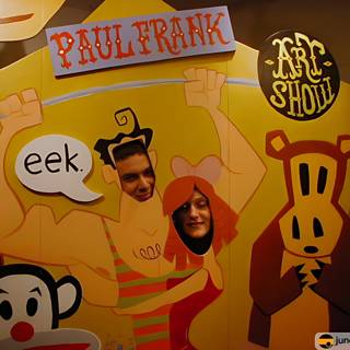 Enjoying the Paul Frank Art Show