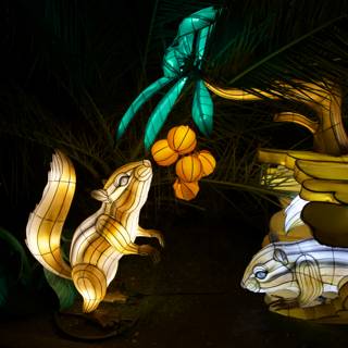 Luminescent Companions at Glowfari Oakland Zoo