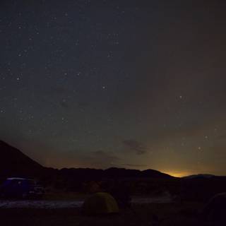 Starry Night Camping in the Desert