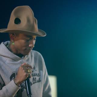 Pharrell Williams performing at Coachella