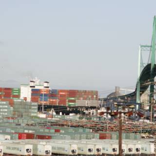 Bridge over the Busy Container Yard