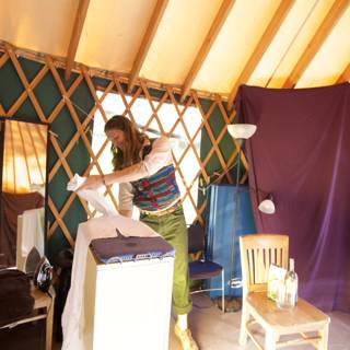 Laundry Day in the Yurt