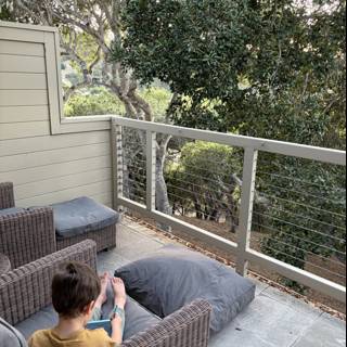 Tranquil Moments on the Balcony