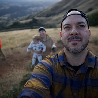 Family Selfie at Sunset on Mount Diablo
