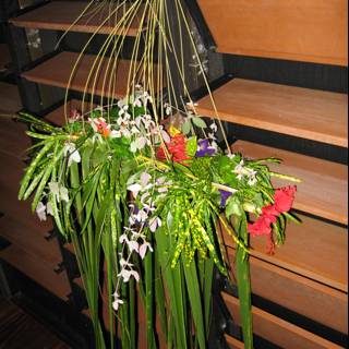 Woodland Ikebana Flower Arrangement