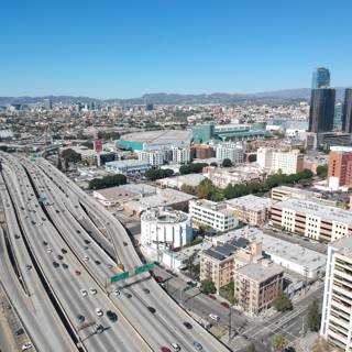Overlooking the Los Angeles Freeway