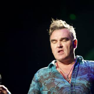 Morrissey with the Mic