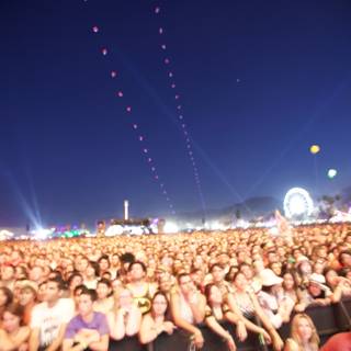 Lights and Cheers at Coachella Music Festival