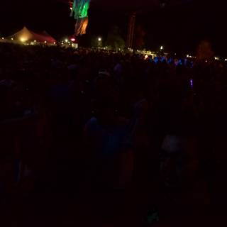 Nighttime Crowd Rocking Out at Coachella