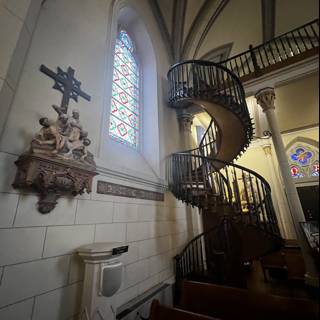 Awe-inspiring Spiral Staircase in a Santa Fe Church